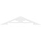 Ekena Millwork Pitch Cornelia Architectural Grade PVC Gable Pediment, 36"W x 7 1/2"H x 1"P (5/12) GPP036X008X100CRN - alternate 2